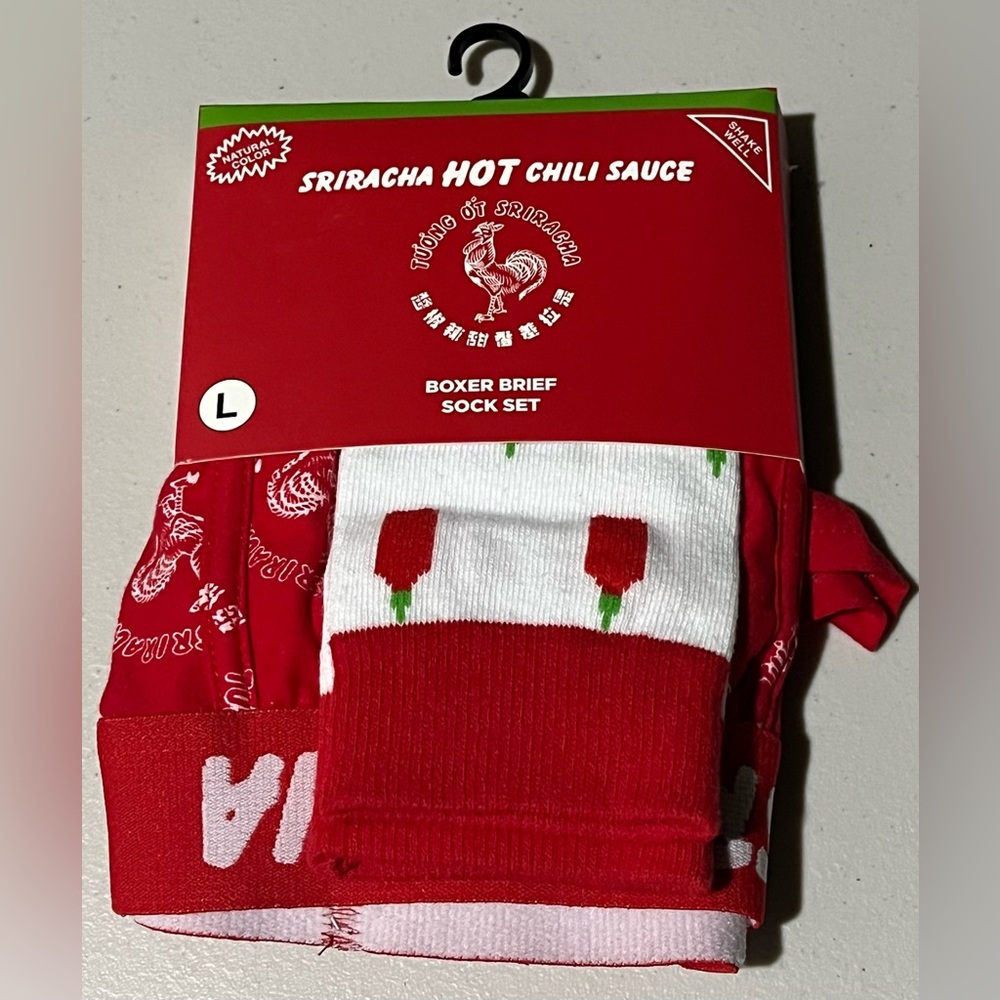 Sriracha Hot Chili Sauce Boxer Brief and Sock Set